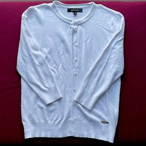White Ellen Tracy Cardigan